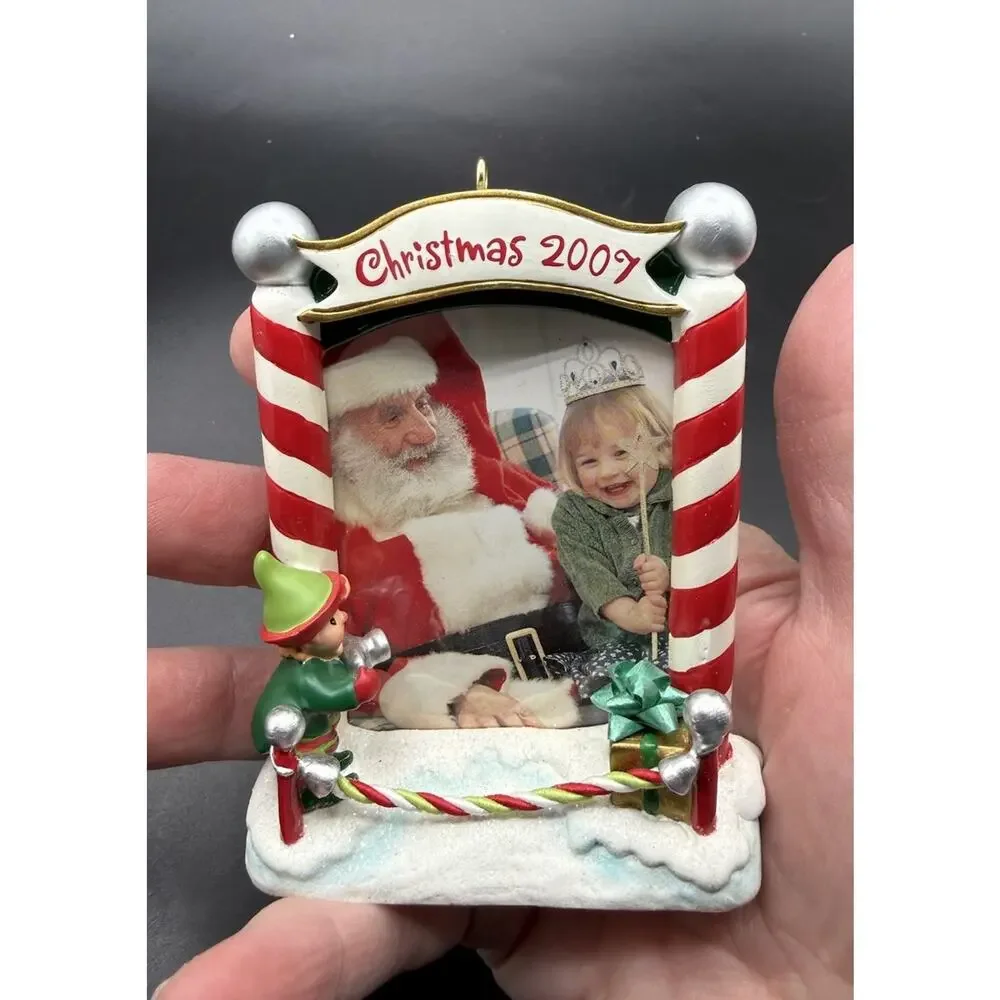 Hallmark Christmas Ornament Photo Holder Frame Display Santa & Me No Box Lo16